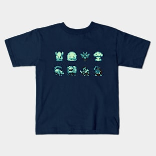 8-Bit Monsters Kids T-Shirt